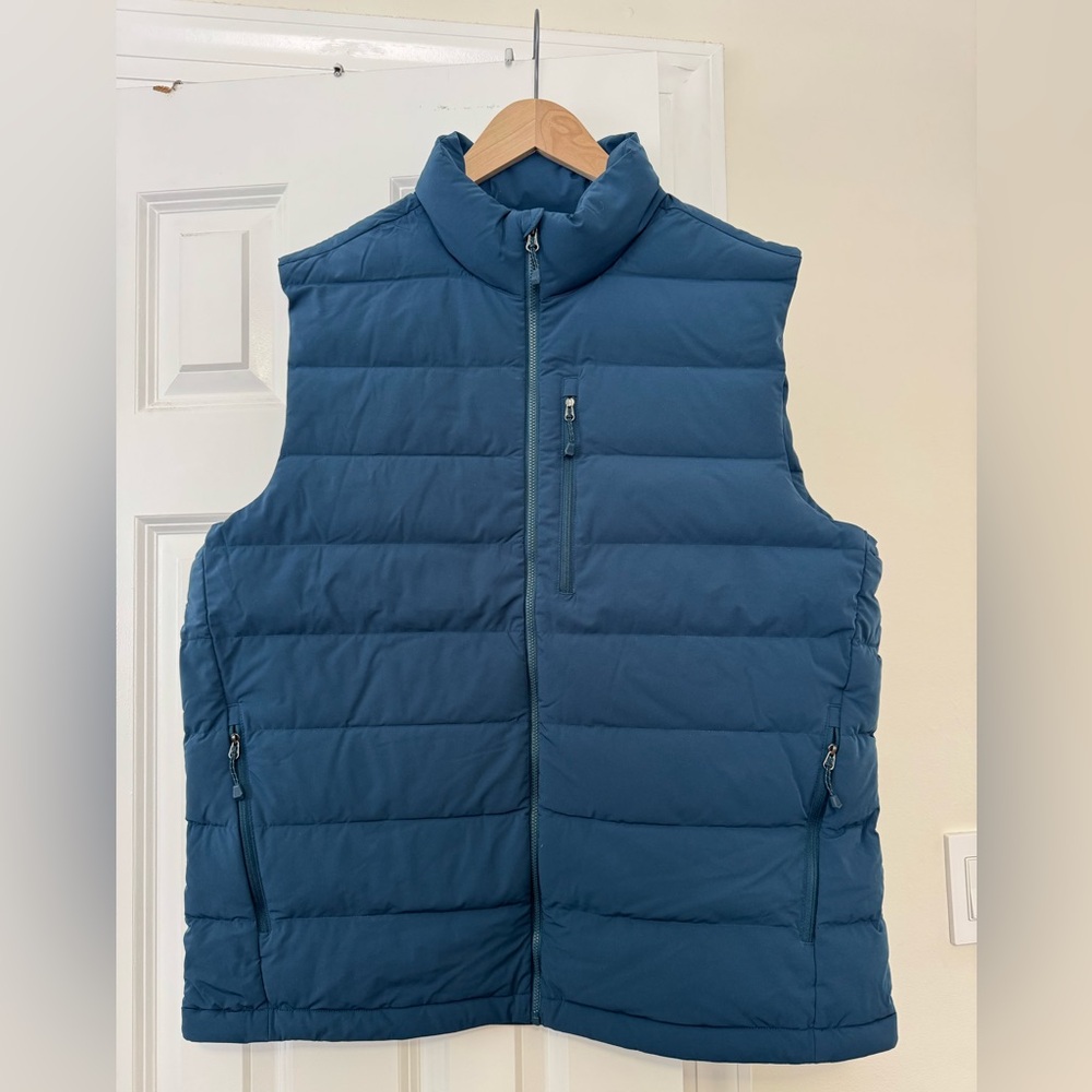 Eddie Bauer Men's Blue Puffer Vest